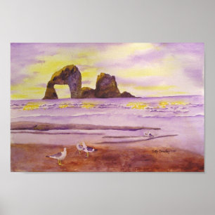 Póster Playa Rockaway