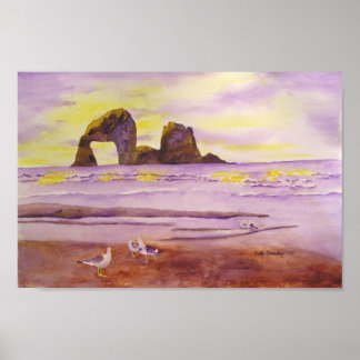 Póster Playa Rockaway