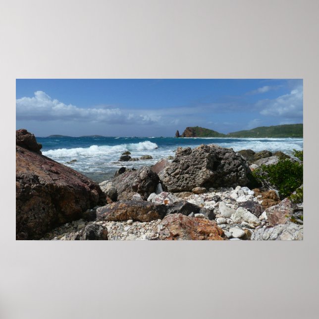 Póster Playa Rocky de St. Thomas (Frente)