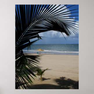 Póster Playa San Juan Puerto Rico