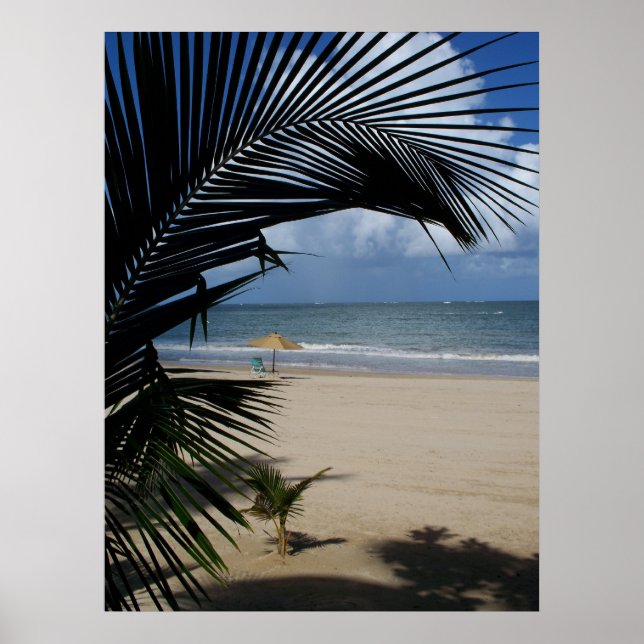 Póster Playa San Juan Puerto Rico (Frente)
