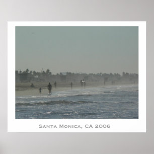 Póster Playa Santa Mónica
