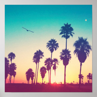 Póster Playa Santa Mónica