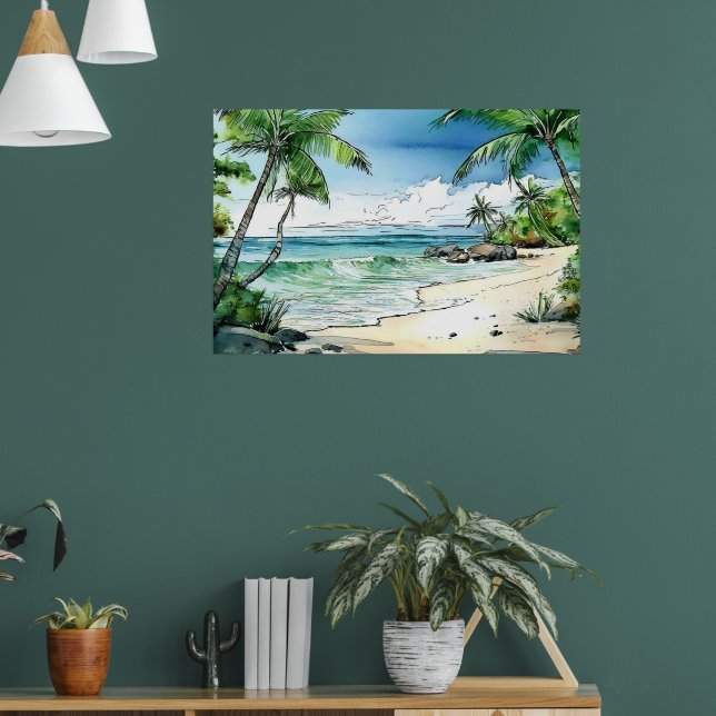 Póster Playa Secreta de Maui (Salón 1)