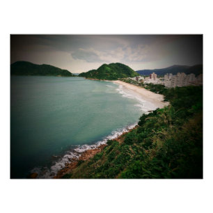 Póster Playa Tombo - Guarujá - Brasil
