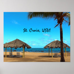 Póster Playa Tropical