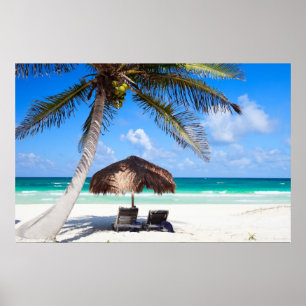 Póster Playa tropical