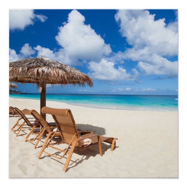 Póster Playa tropical (Anverso)