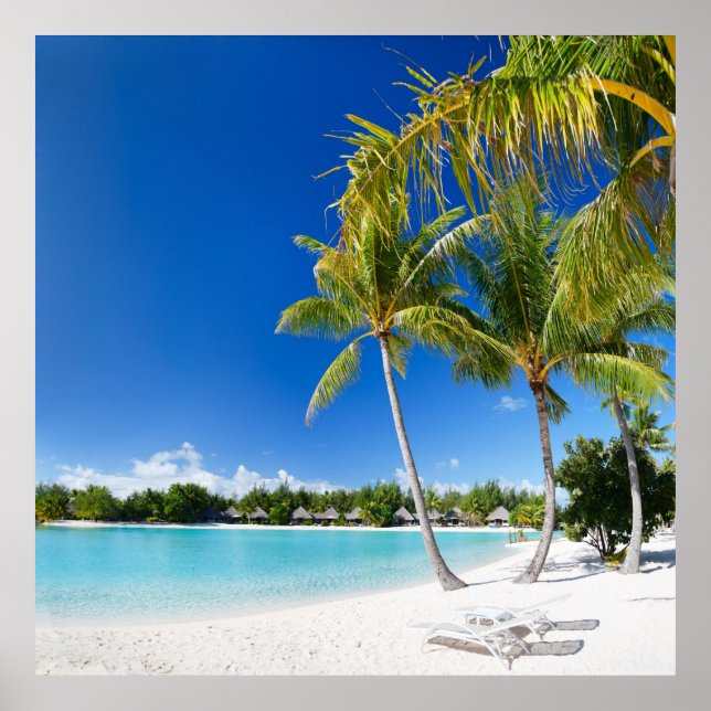 Póster Playa tropical (Frente)