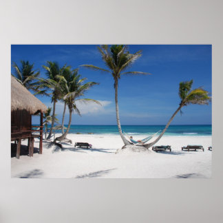 Póster Playa tropical