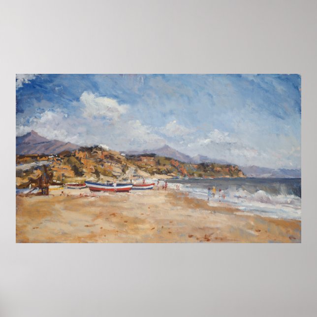 Póster Playa y Montañas Nerja 2001 (Frente)