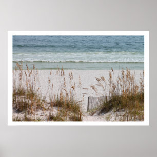 Póster Playa y océano