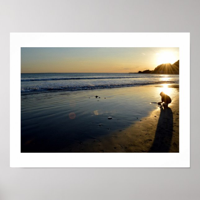 Póster Playa Yuigahama: Kamakura, Japón (Frente)