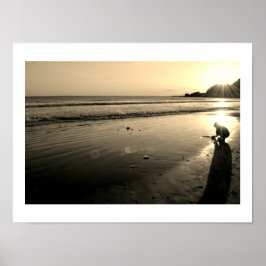 Póster Playa Yuigahama: Kamakura, Japón