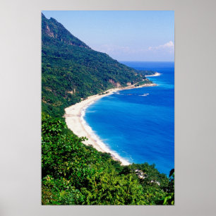 Póster Playas, Barahona, República Dominicana,