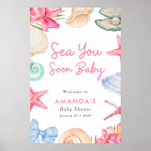Playas de caracoles Te veo pronto Baby Shower