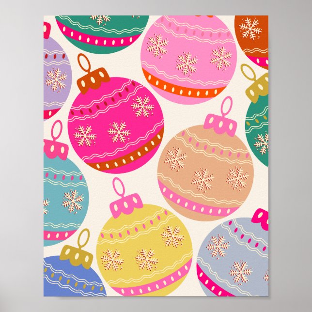 Póster Playas de Navidad de época (Frente)