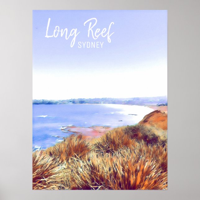 Póster Playas del Norte de Long Reef en sydney