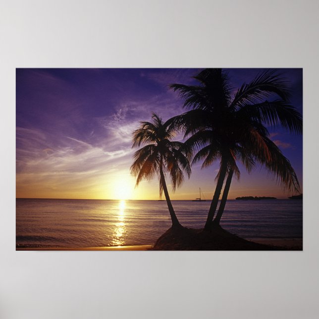 Póster Playas en Negril, Jamaica 3 (Frente)