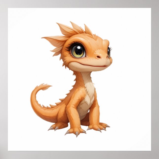 Póster Playas para bebés, canvas de dinosaurios - sala pa (Frente)