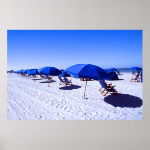 Póster Playas tropicales   Aguas de aclaración, Florida