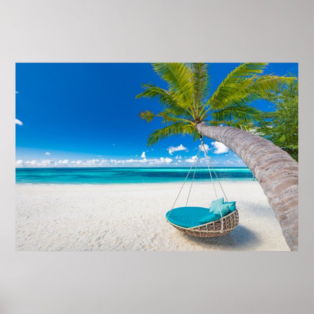 Póster Playas tropicales | Arco de playa de paisajes trop (Frente)