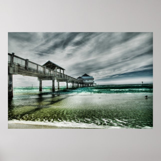 Póster Playas tropicales | Clearwater Florida (Frente)