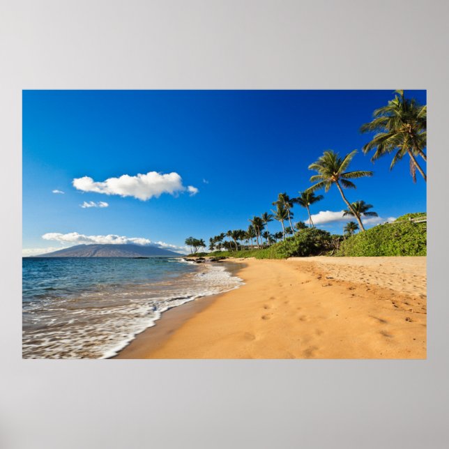 Póster Playas tropicales | Wailea, Maui, Hawaii (Frente)