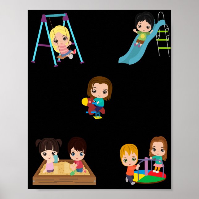 PÓSTER "PLAYTIME" POSTER DE NIÑOS (Frente)