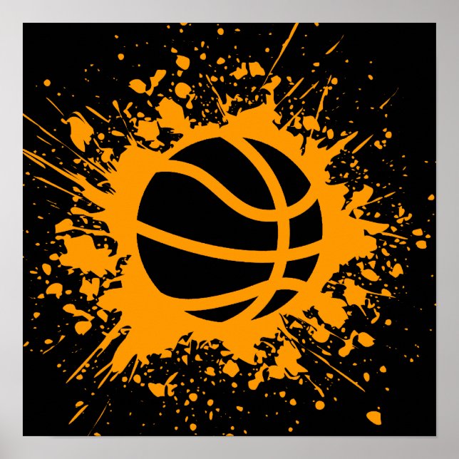 Póster plaza de baloncesto (Frente)