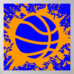 Póster plaza de baloncesto