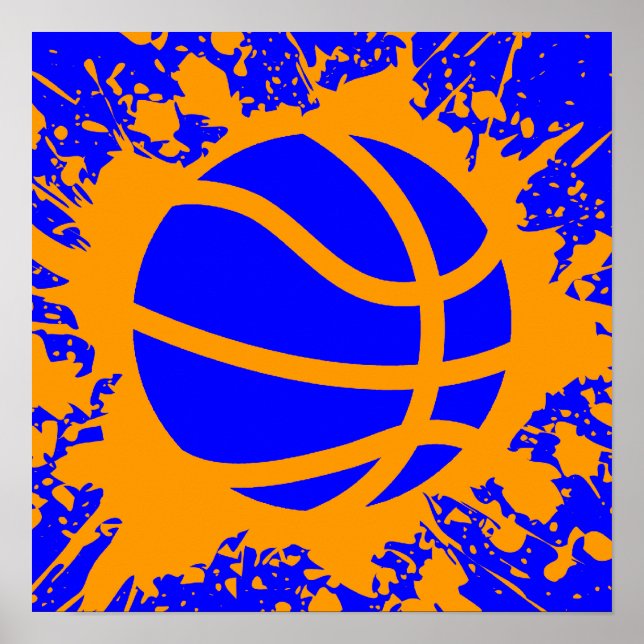 Póster plaza de baloncesto (Frente)