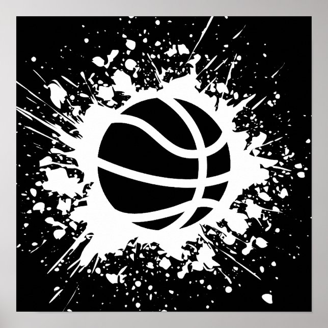 Póster plaza de baloncesto (Frente)