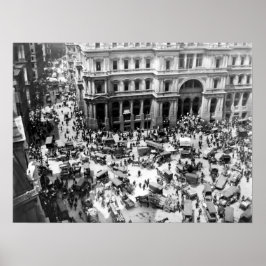 Póster Plaza de Correos de Boston 1904