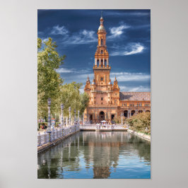 Póster Plaza de España en Sevilla, España