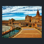 Póster Plaza de España, Sevilla. España<br><div class="desc">Plaza de España,  fotografía escénica</div>