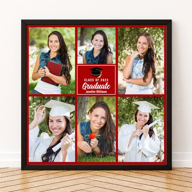 Póster Plaza de graduación de Collage de fotos de graduad (Subido por el creador)