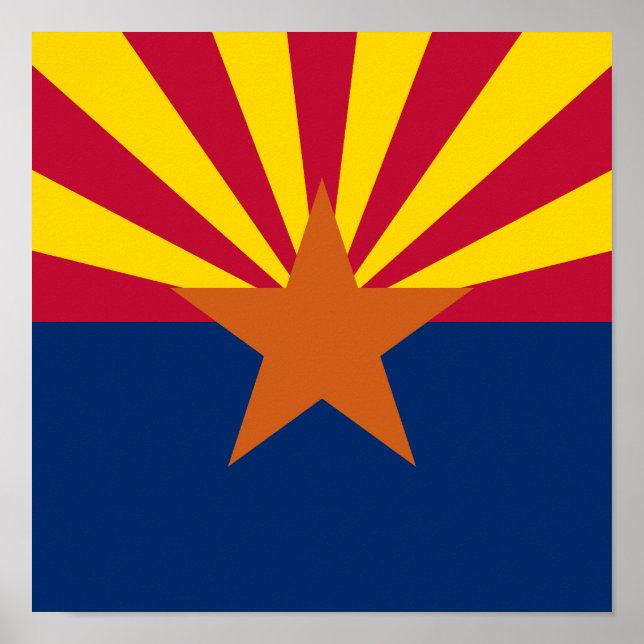 Póster Plaza de la bandera de Arizona (Frente)