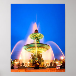 Póster Plaza de la Concordia, París, Francia