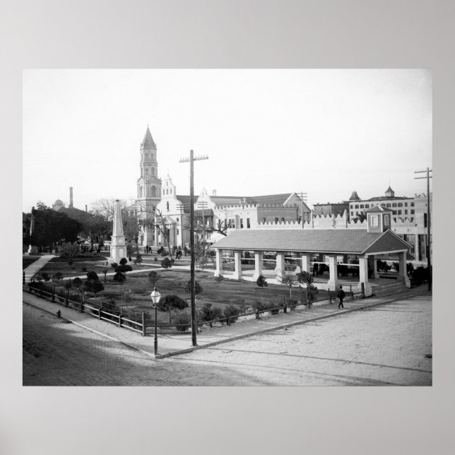 Póster Plaza de la Constitución, San Agustín: 1897 (Frente)
