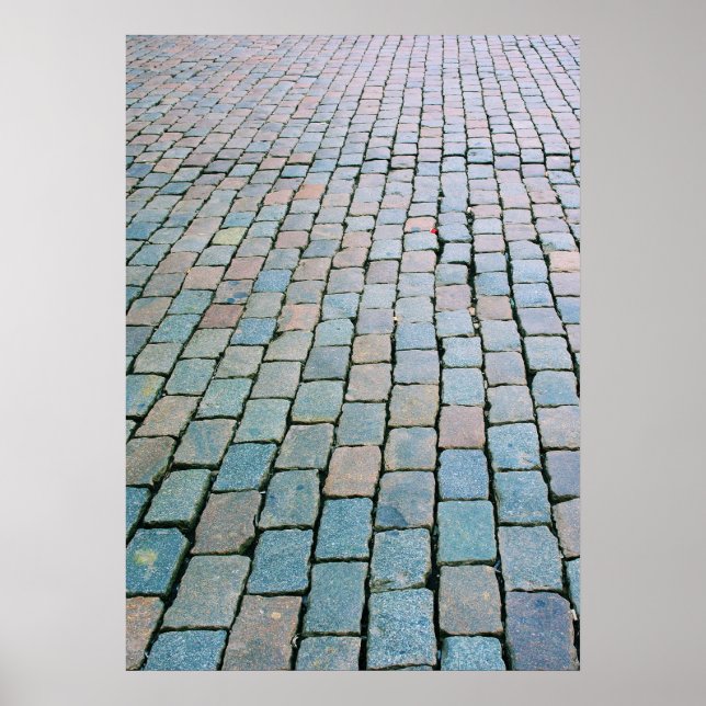 Póster Plaza de ladrillos en la Grand Place - Bruselas, B (Frente)