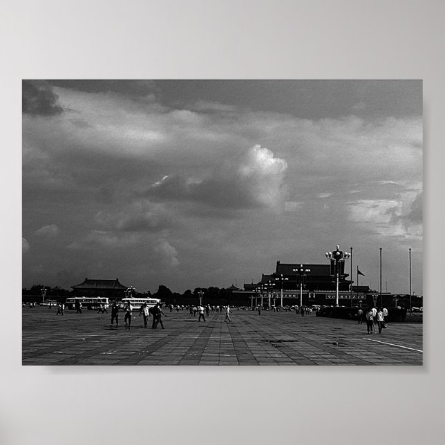 Póster Plaza de pekin de China vieja (Frente)