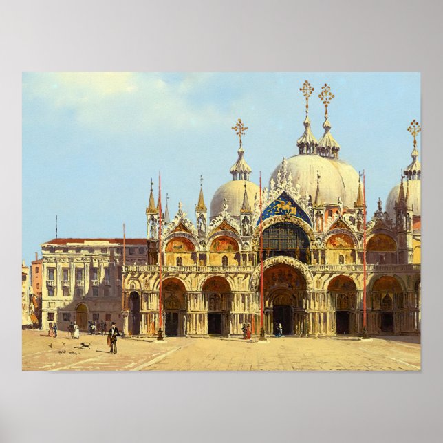 Póster Plaza de San Marcos, Venecia (Frente)