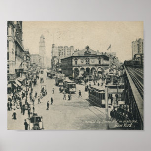 Póster Plaza del Herald 1906, Nueva York