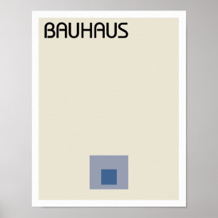 Póster Plaza Minimalista de Bauhaus