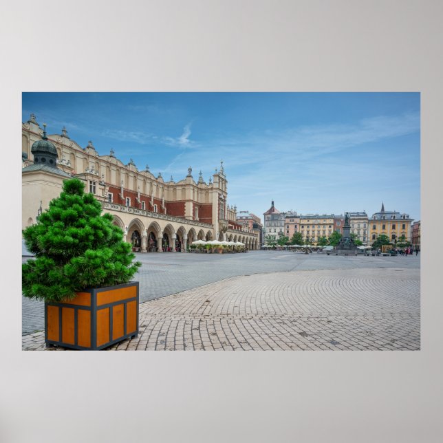 Póster Plaza principal en el casco antiguo de Cracovia, P (Frente)