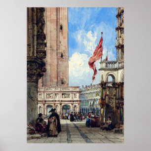 Póster Plaza San Marcos, Venecia,