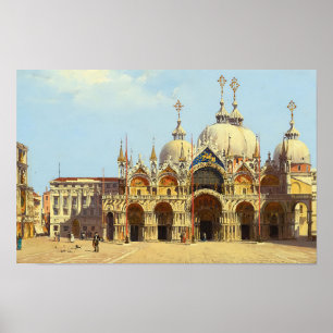 Póster Plaza San Marcos, Venecia Antonietta Brandeis