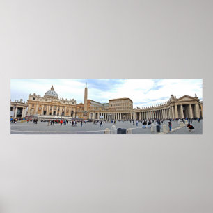 Póster Plaza St. Peters en la Ciudad del Vaticano Foto Pa