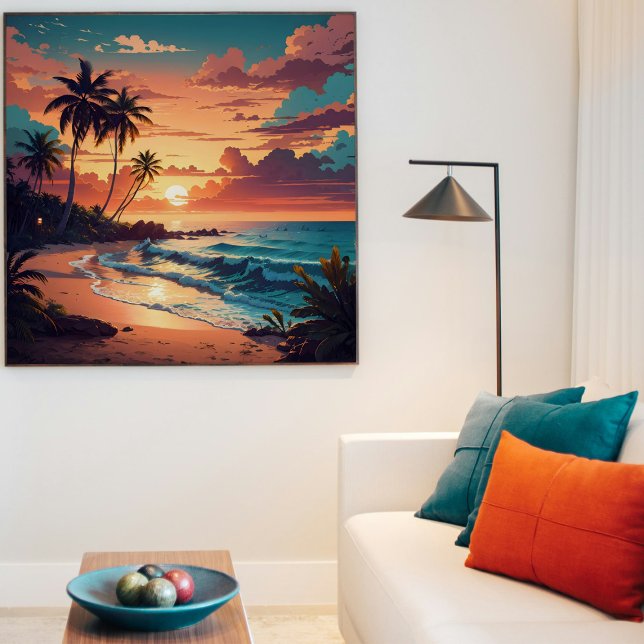Póster Plaza Tropical Beach Sunset (Subido por el creador)